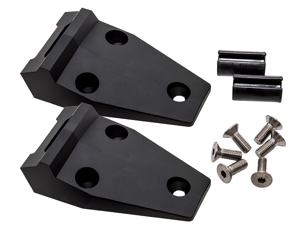 Land Rover Defender Billet Aluminium Bonnet Hinges Black DA1142B