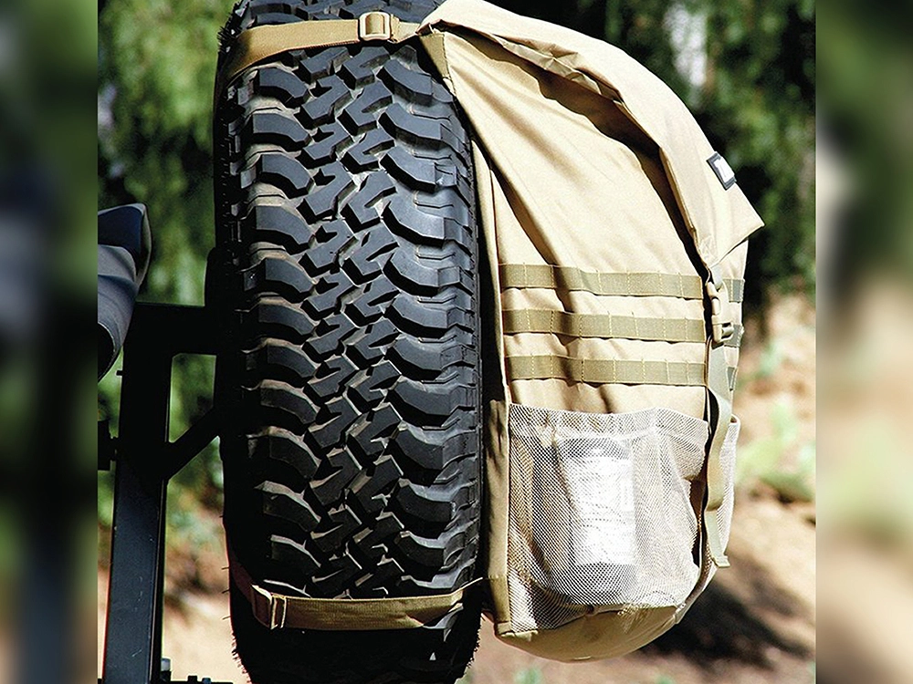 Vehicle Spare Wheel Mounted Trasharoo Bag Beige DA1592