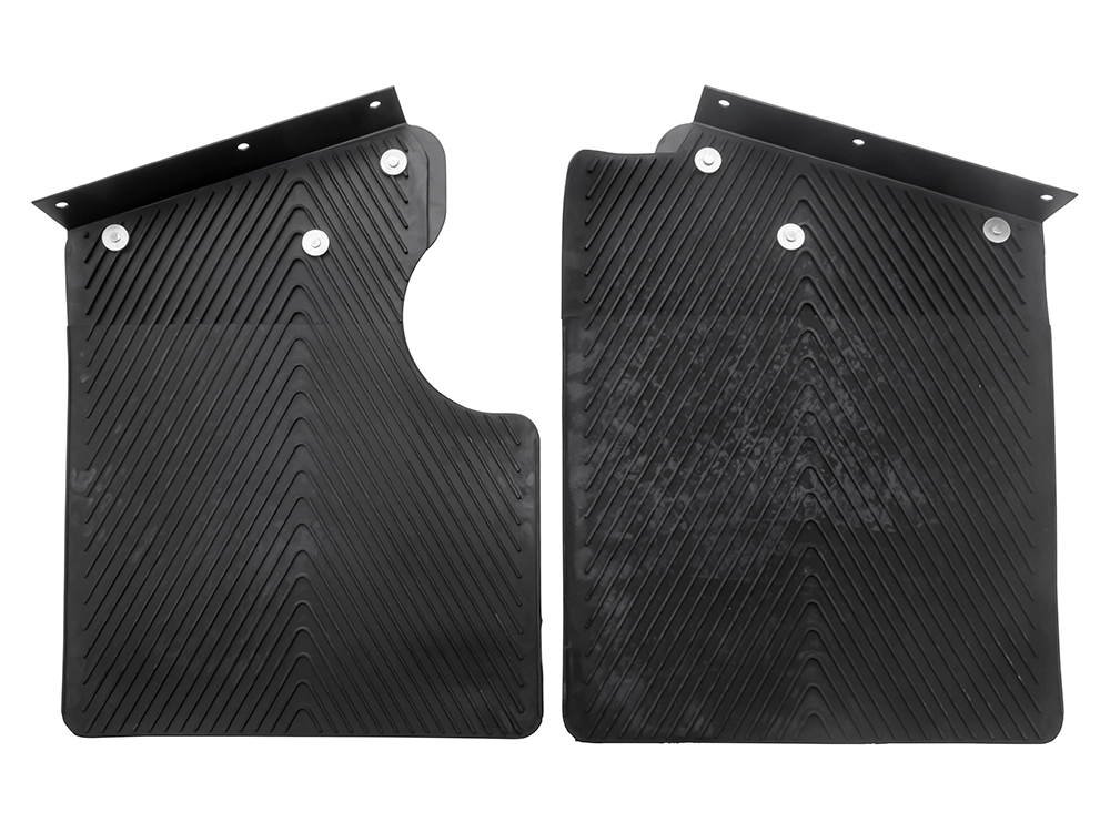 Land Rover Defender 90 Rear Mud Flap Pair Yellow Logo DA4531