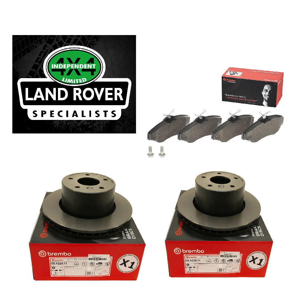 LAND ROVER DISCOVERY 2 BREMBO FRONT BRAKE KIT DISCS AND PADS