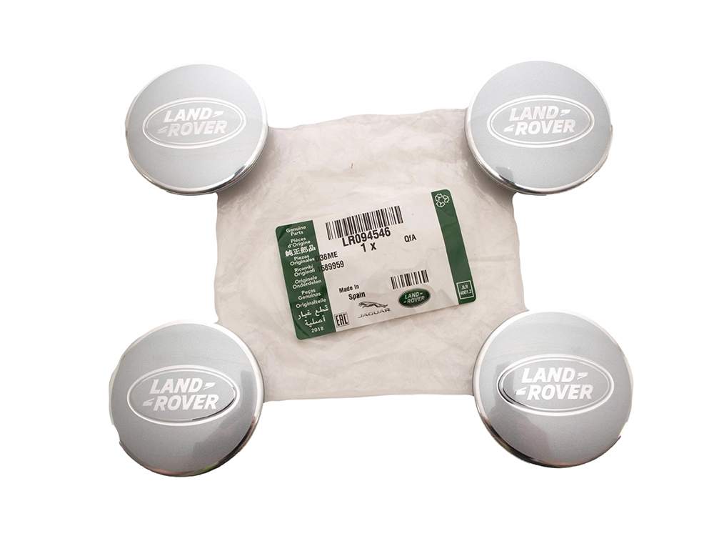 Land Rover Set Of Four Genuine Wheel Caps In Silver LR094546