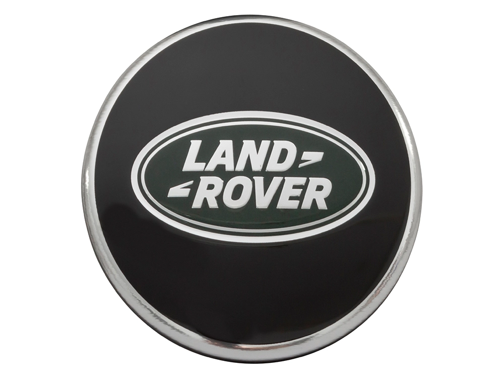 Land Rover Genuine Centre Caps Black With Green Centre LR094547 Set Of 4