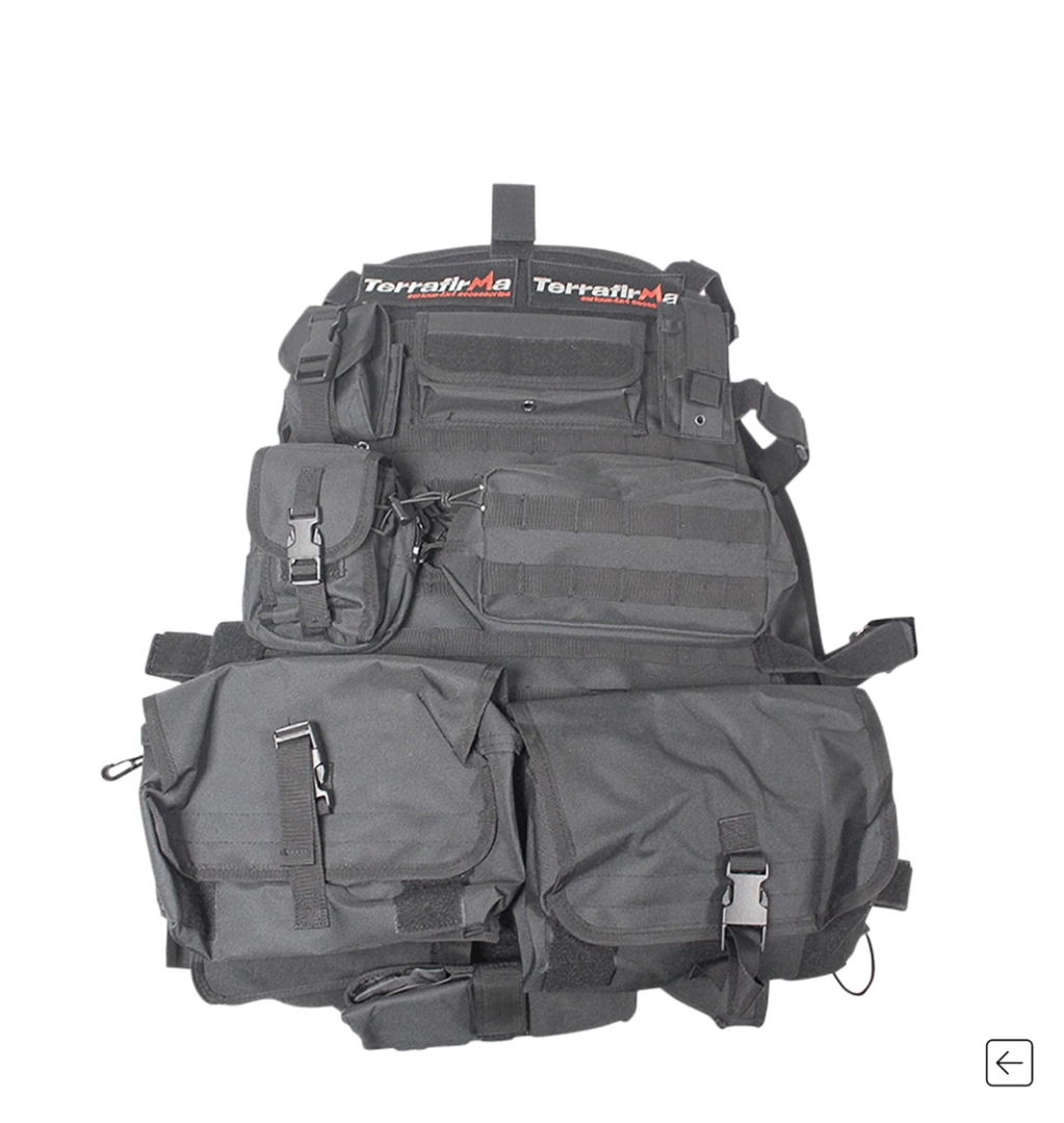 Terrafirma Tactical Seat Cover With 7 Pouches Universal TF1200