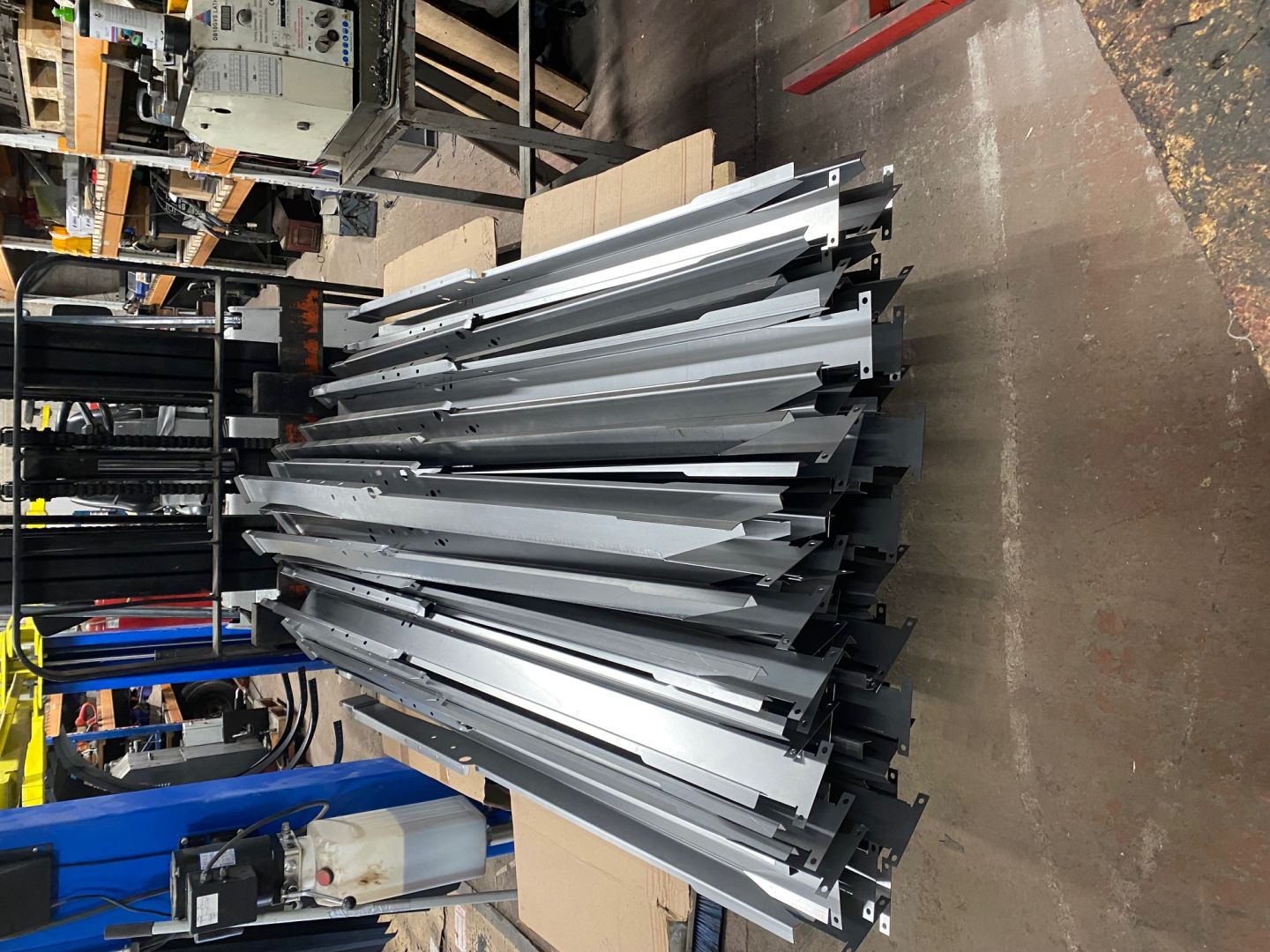 FRONT CHASSIS LEGS BEING MADE