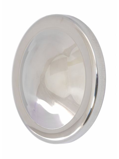 Hub Cap Plain Stainless  8 3/4
