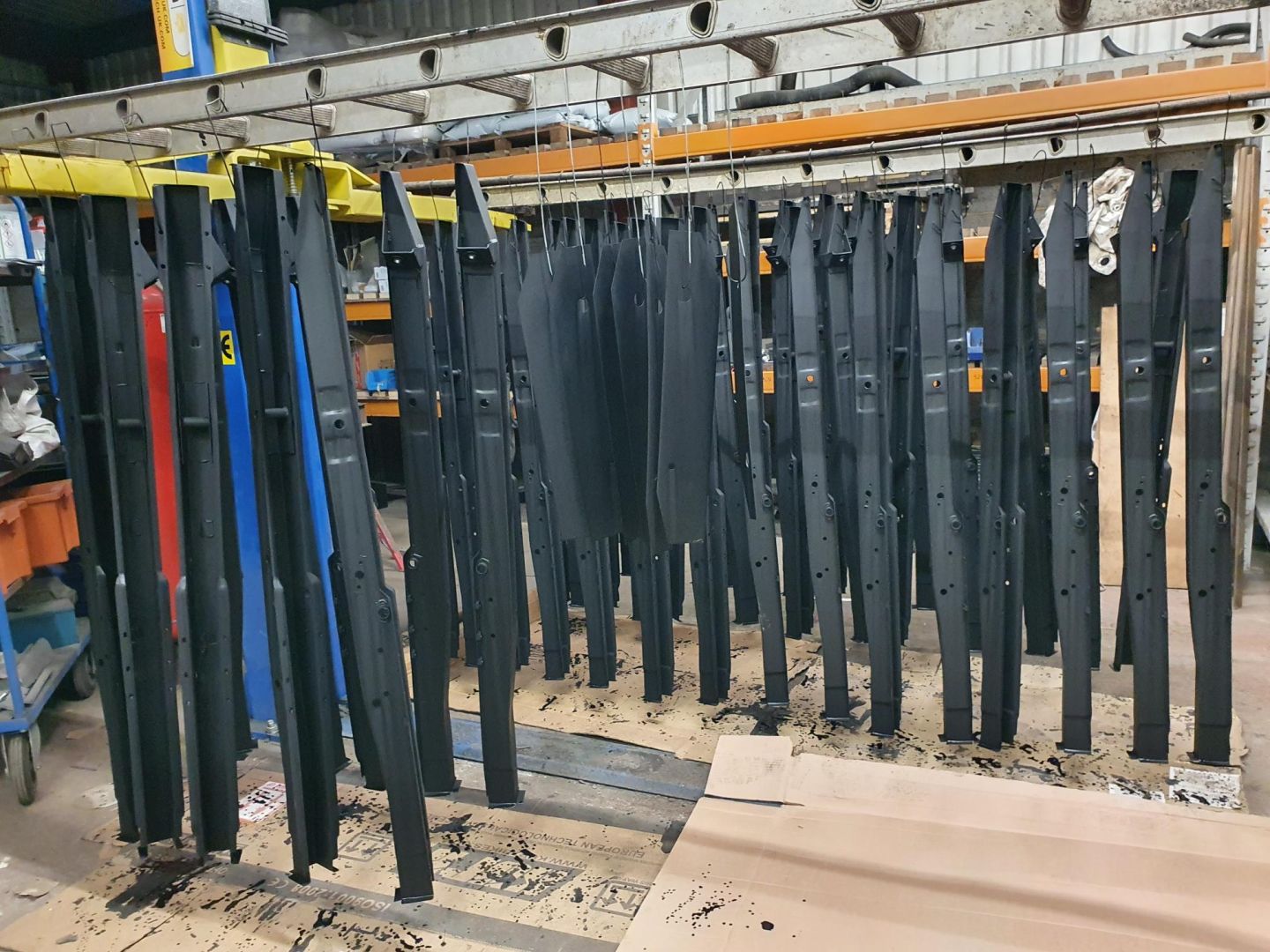 FRONT CHASSIS LEGS BEING MADE