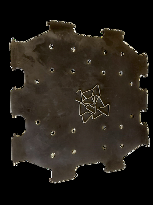 FRONT SEAT BASE DIAPHRAMGM WITH FIXING CLIPS