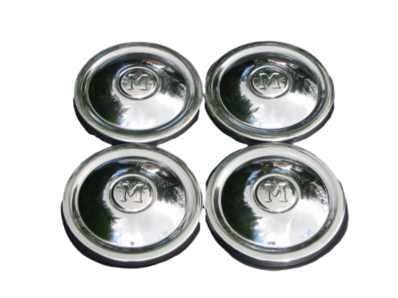 Late Stainless Hub Cap Set M Motif WHL104AE