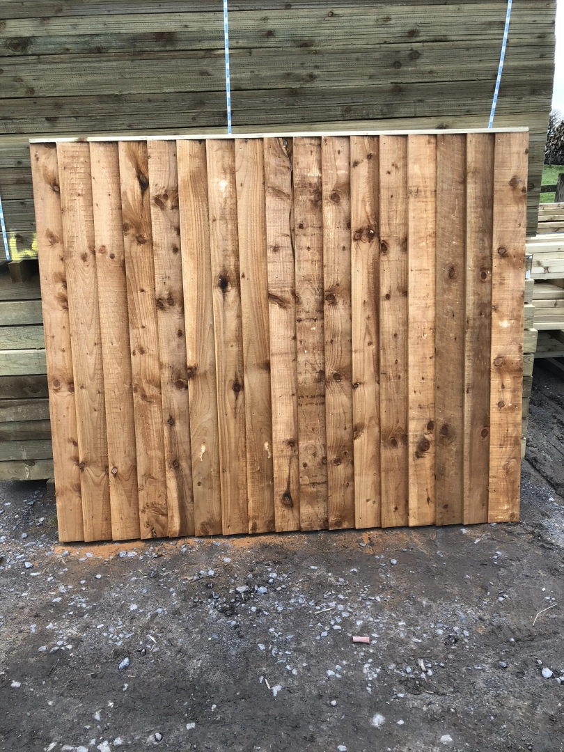 Vertical featheredge fence panels 6 ft. X. 4 ft tall