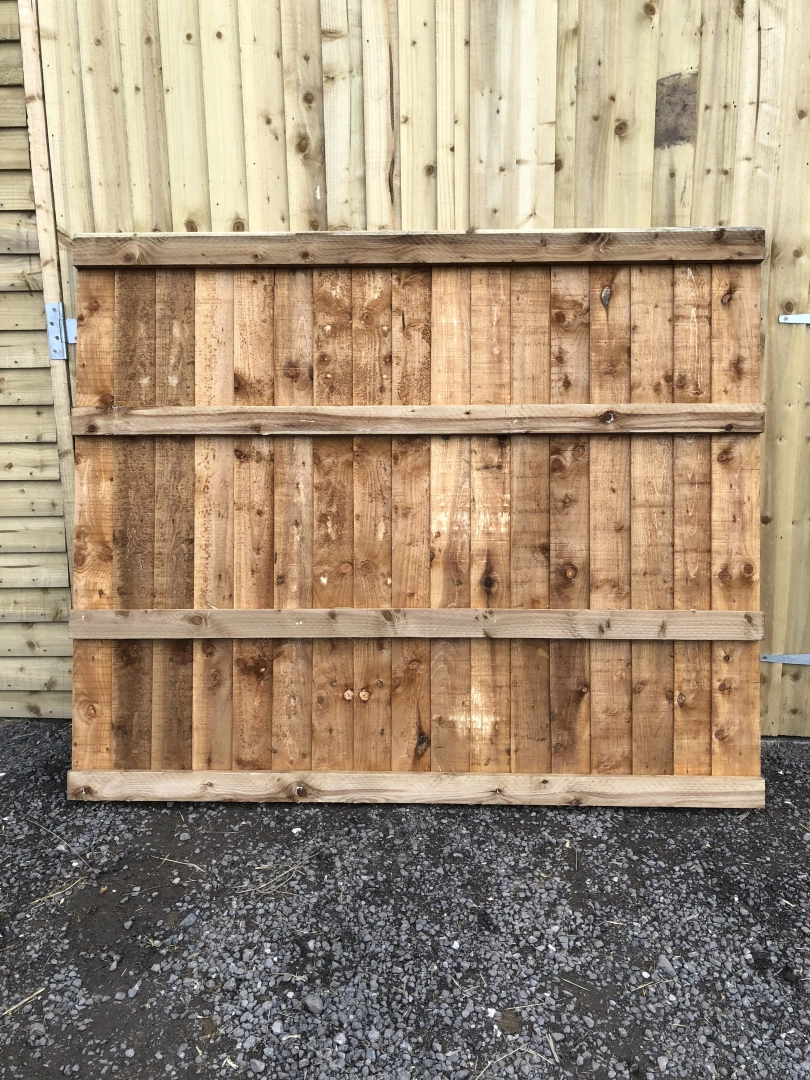 Vertical featheredge fence panels 6 ft. X. 3 ft tall